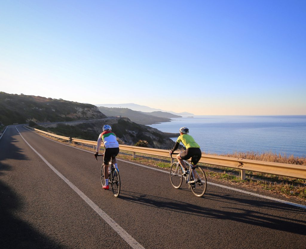 Cycling on the Sardinian coast