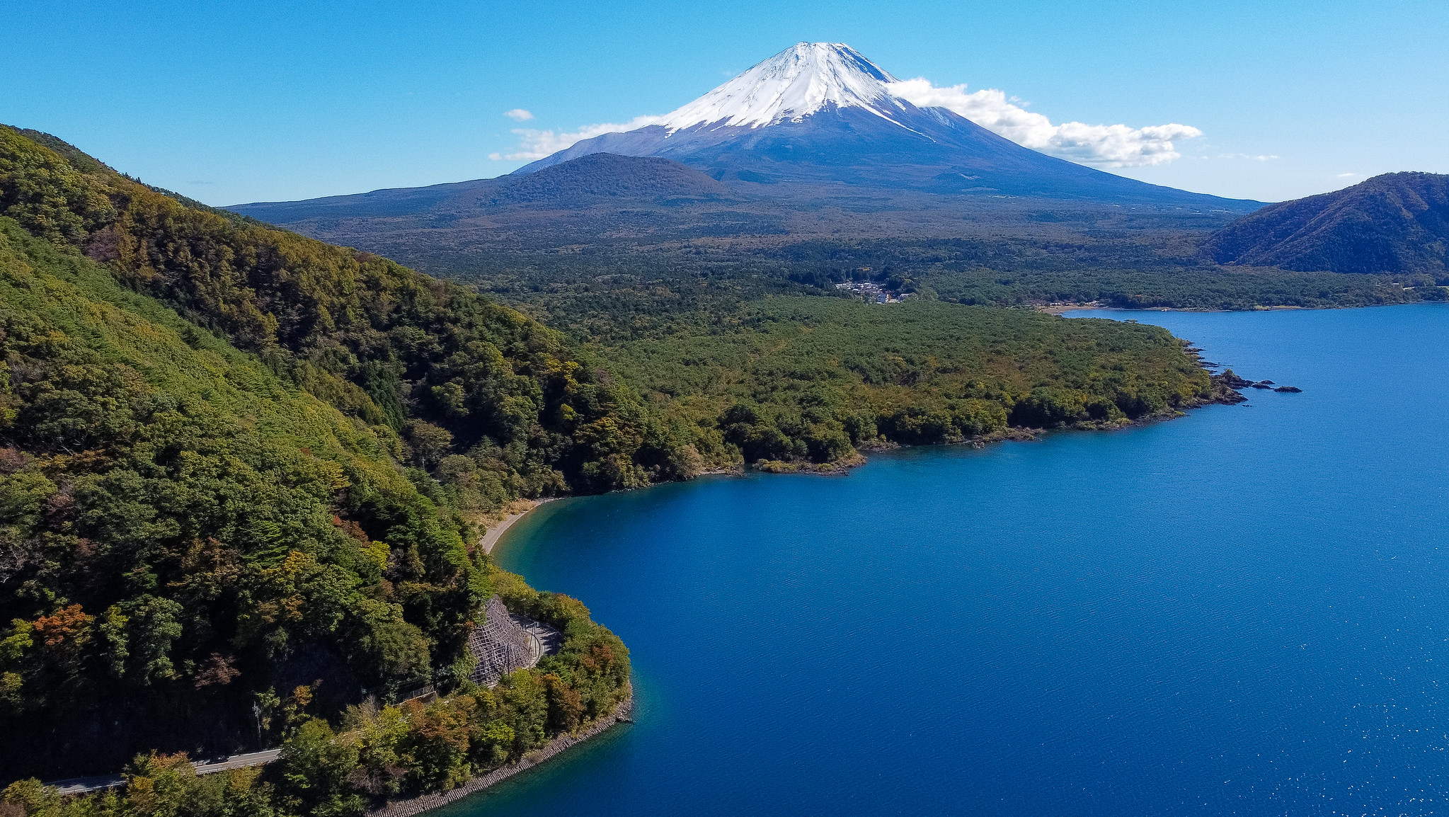 View of Mount Fuji on Samurai Cycling Tour in Japan