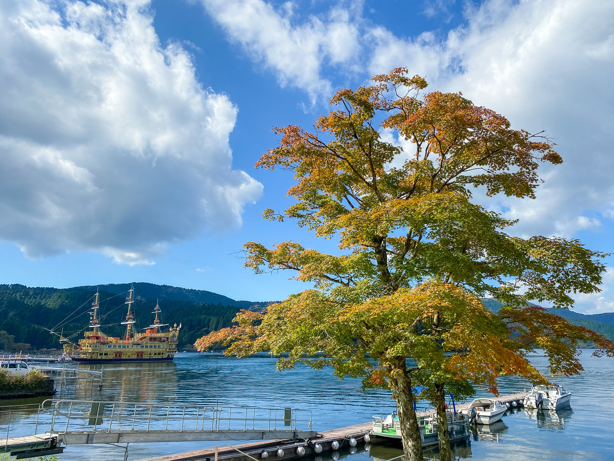 Coastal view on Mount Fuji cycling tour